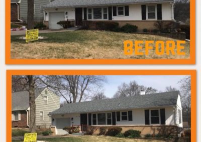 independence roofing before and after